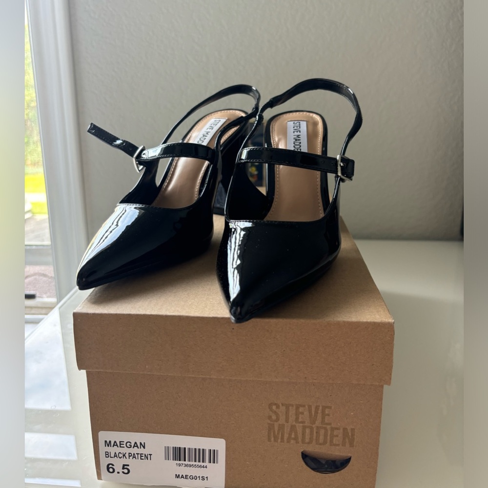Steve Madden Maegan Black Patent